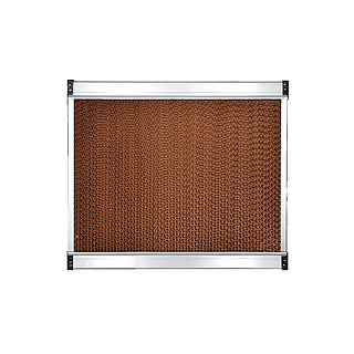 evaporative cooling pad with frame