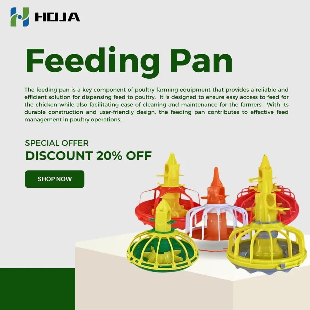 Poultry Feeding Pan System for Chicken Broilers